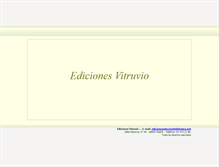 Tablet Screenshot of edicionesvitruvio.com